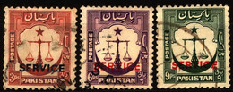 Pakistan 1948 Mi D15-D17 SERVICE - Pakistan