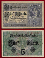 GERMANY WWI 5 MARK 1917 P# 56b UNC (NT#01) - 5 Mark