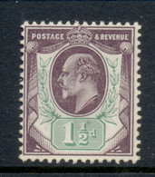 GB 1902-11 KEVII 1.5d Violet & Green MUH - Ongebruikt