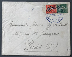 France Poste Maritime - Cachet COMPAGNIE DES MESSAGERIES MARITIMES - PAQUEBOT PIERRE LOTI - (C1864) - Correo Marítimo