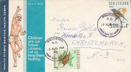 NOUVELLE ZELANDE LETTRE FDC 1966 - Covers & Documents