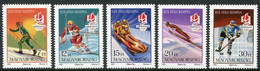 HUNGARY 1991 Winter Olympic Games MNH / **.  Michel 4175-79 - Nuevos