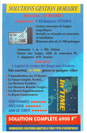 Publicités - Publicité In'Time - Logiciel De Gestion Horaire - IT Link System - Paris - Bon état - Reclame