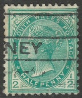 New South Wales. 1905-10 QV. ½d Type II Used. P12X11½. Crown Over A W/M. SG 333b - Usados