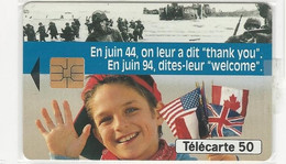 Télécarte - 50ème Anniversaire Du Débarquement - Leger