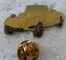 Pin's - Automobiles - Citroën - Traction Cabriolet 1936 - Crème - Pub SHELL - - Citroën