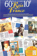 Publicités - Publicité Maxi Fiches - Rois De France - Bon état - Reclame