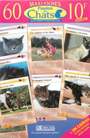 Publicités - Publicité Maxi Fiches  - Passion Des Chats - Chat - Cats - Cat - Editions Atlas - Evreux - Bon état - Advertising