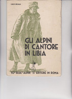 LIBRO :  GLI  ALPINI DI  CANTORE  IN  LIBIA - 10° REGGIMENTO ALPINI  .  DI CARLO BRESSANI. ILLUSTRAZIONI DI ANGOLETTA - Guerra 1939-45