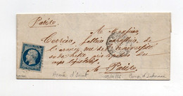 !!! ARMEE D'ORIENT, LETTRE DU CAMP D'INKERMAN DU 19/1/1856 POUR PARIS, AVEC TEXTE - Army Postmarks (before 1900)
