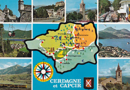 A4812- La Cerdagne Et Le Capcir, Roussillon Carte, Pyrenees Orientales France Postcard - Roussillon