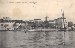 Sainte-Maxime       83       Le Quai Et La Place De Palmiers         (voir Scan) - Sainte-Maxime