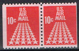 USA 16 - ETATS UNIS PA 69 Paire Horizontale Neuf** Non-dentelé Sur 2 Faces - 3b. 1961-... Unused