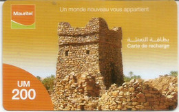 Ancient Ksour Of Ouadane, Chinguetti, Tichitt & Oualata (Mauritania) . Carte De Recharge Mauritel. Perfect Condition - Cultura