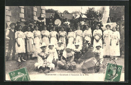 CPA Tramayes, Cavalcade à L`occasion De La Fête - Autres & Non Classés