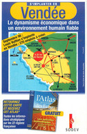Publicités - Publicité Atlas Régions Des Echos - Sodev - S'implanter En Vendée - Carte Géographique - Bon état - Advertising