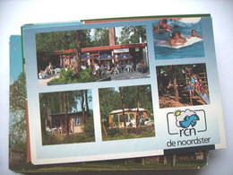 Nederland Holland Pays Bas Dwingeloo Met Camping De Noordster Blauw Omrand - Dwingeloo