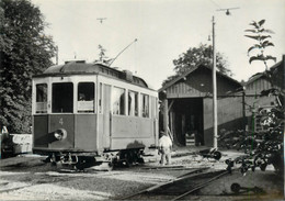 CPSM SUISSE "Aubonne" TRAIN / TRAMWAY - Aubonne