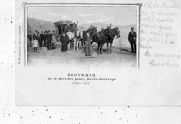 SOUVENIR DE LA DERNIERE POSTE HAUTS-GENEVEYS 1859-1903 CERNIER ET SES ENVIRONS  (CARTE PRECURSEUR ) - Cernier