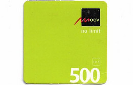 Benin - Moov - No Limit - Exp.12.04.2010, GSM Refill 500CFA, Used - Bénin