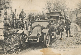 Red Cross Section Sanitaire Ambulance 53 En 1916  Secteur Postal 176 Oise . Auto Renault - Croix-Rouge