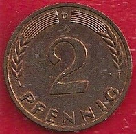 ALLEMAGNE 2 PFENNIG - 1966 - 2 Pfennig