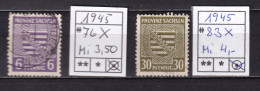 Provinz Sachsen Mi 76X, 83X Gestemp. (#D014) - Usati