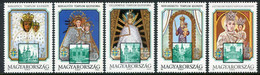 HUNGARY 1991 Marian Pilgrimage Sites MNH / **.  Michel 4143-47 - Unused Stamps