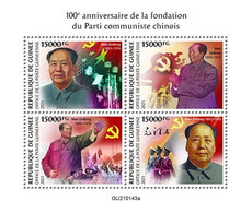 2021/02- GUINEA - MAO TSE-TUNG    4V   MNH ** - Mao Tse-Tung