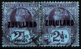 Zululand 1888 Mi 5 Queen Victoria UK Overstamped - Zululand (1888-1902)