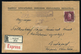 . VH 1917. Expressz-ajánlott Levél EP Belgrad Budapestre Küldve - Lettres & Documents