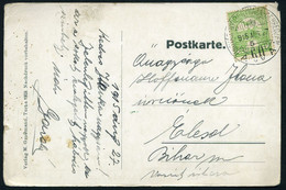 UZSOK 1915. Képeslap, Ungvár-Nyíregyháza-Debrecen Mozgóposta Bélyegzéssel - Used Stamps