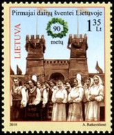 Lithuania 2014 90th Anniversary Of The First Lithuania Song Festival. Mi 1164 - Lituania