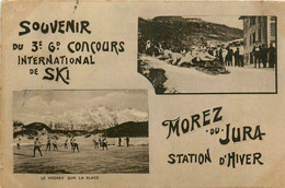 Morez Du Jura * Souvenir Du 3ème Grand Concours International De Ski * Bobsleigh Et Hockey Sur Glace * Sport D'hiver - Morez