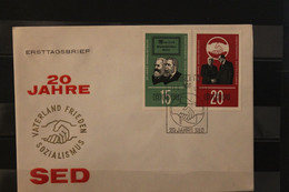 DDR; 1966, SED, MiNr. 1173-77; FDC - FDC: Buste