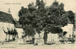 Peintre * La Place Du Tilleul * Arbre * Villageois - Andere & Zonder Classificatie