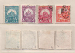 Ungarn 1928 MiNr.: 442B; 444B; 446B; 449B Gestempelt, Hungary Used Scott: 429; 431; 433; 436 Yt: 407; 409; 411; 413 - Altri & Non Classificati