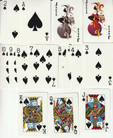 JEU DE CARTES PUBLICITAIRES BARCELONE (ESPAGNE ) NEUVES /FIGURES TETE BECHE /2 JOKERS /ETUI PLASTIQUE - 54 Cards