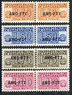 Trieste 1953 Pacchi In Concessione Sass. N. 1 - 4 MNH Cat € 110  Firma A. Diena - Pacchi Postali/in Concessione