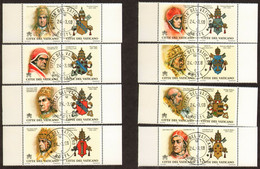 Vatican 1998 Mi 1234Zf-1241Zf Popes - CTO - Used Stamps