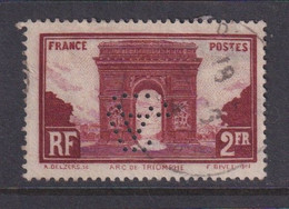 Perfin/perforé/lochung France No 258 GA  Appareillage F.A. Graf - Perforés