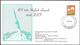 Australia Space Cover 1976. Skylark Rocket Launch. Woomera ##08 - Oceanía