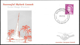 Australia Space Cover 1973. Skylark Rocket Launch. Woomera ##16 - Oceania