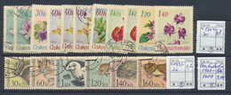 5009 Czechoslovakia Tschechoslowakia Set Of Different Stamps 1967 Used Flora Flowers Fauna - Sonstige & Ohne Zuordnung