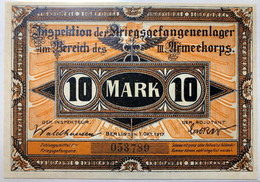 Germania Germany Brandenburg Havel 10 Mark 1917 Lager POW  LOTTO 1574 - 10 Mark