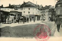 Bar Le Duc * La Place Reggio * Café Du Centre * Camion Camionnette * Voir Cachet Service De La Voie Et De La Route - Bar Le Duc