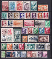 MONACO - 1948/1952 - BELLE SELECTION TIMBRES OBLITERES - COTE YVERT = 221.5 EUR. - Verzamelingen & Reeksen