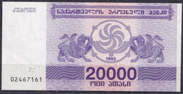 Georgia  - 1993 -  20 000 Laris .. UNC ..P46a - Georgië