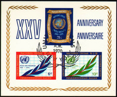 UNO New York 1970 Mi 226B-228B Sh5 UN Emblem And Olive Branch - CTO - Oblitérés