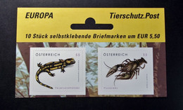 Österreich - Austriche - Austria - 2007 - N° 2648/49 - Postfrisch - MNH -   Feuersalamander, Europ. Flußkrebs Selbstkl. - 2001-10. Ongebruikt